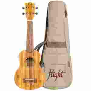 Flight - DUS322 Zebrawood Soprano Ukulele