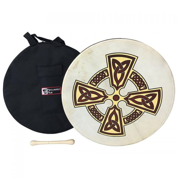Percussion Plus - Bodhran with Celtic Cross 18" (PP1111)