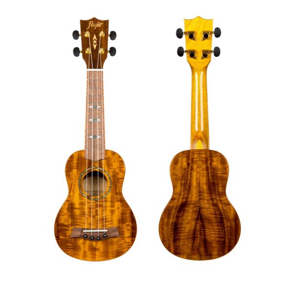 Flight - DUS445 Glossy Acacia Soprano Ukulele